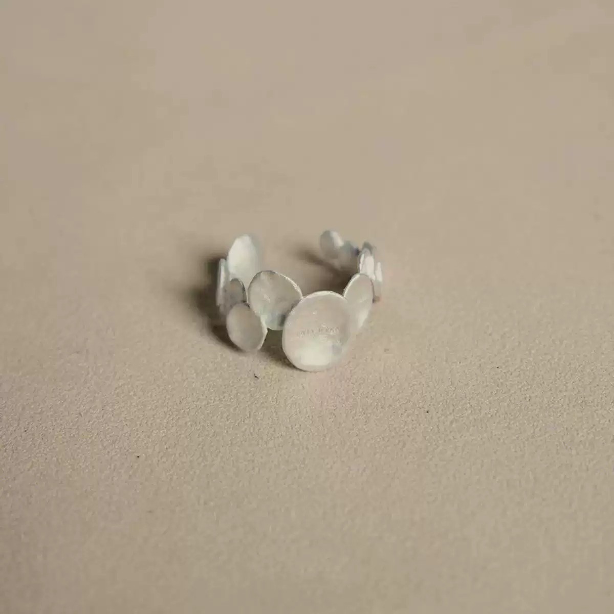 Minimalist Multi Disc Adjustable Ring Dainty Stackable Everyday Ring for Women