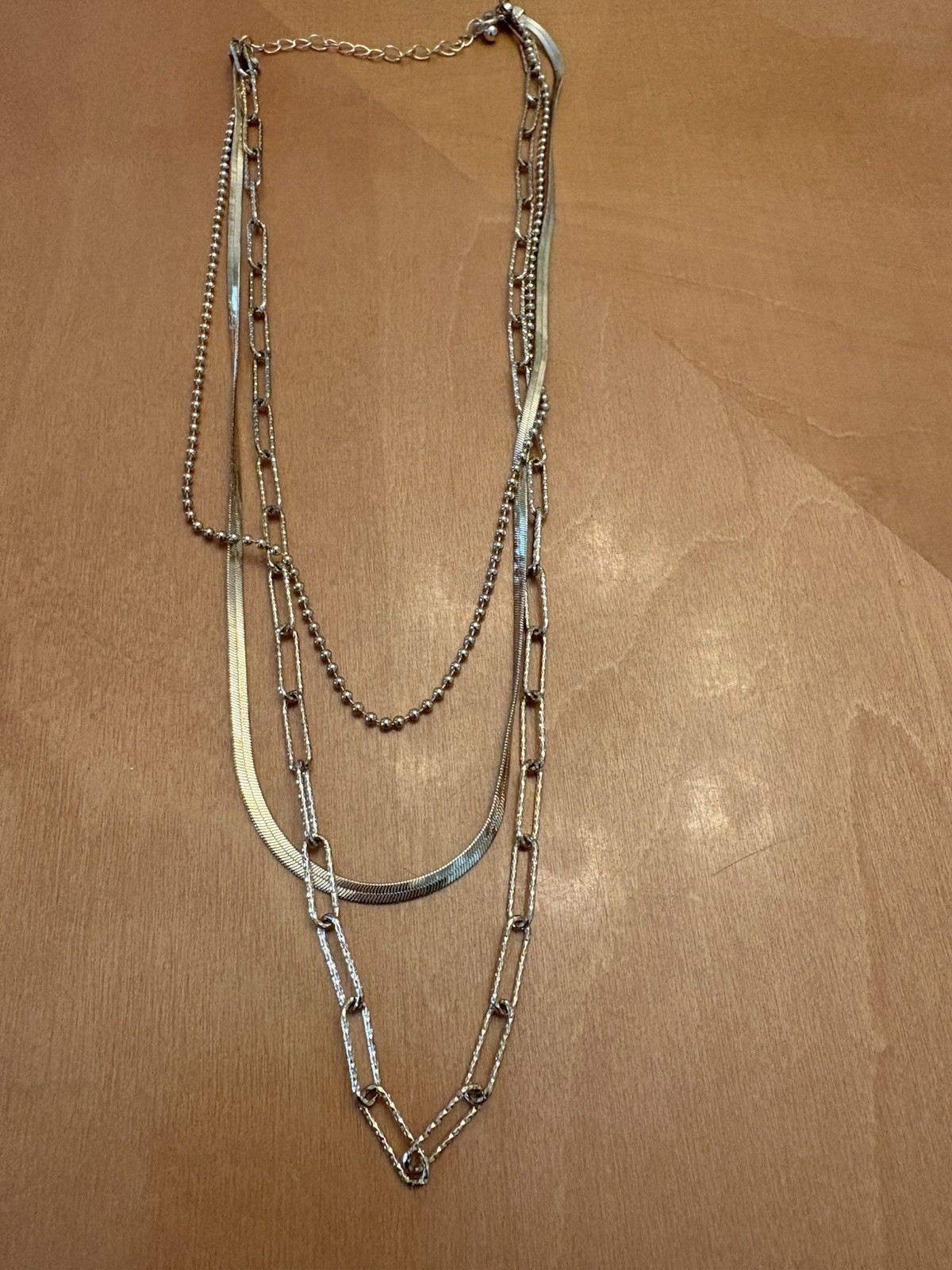 Gold tone Multi Layered Necklace