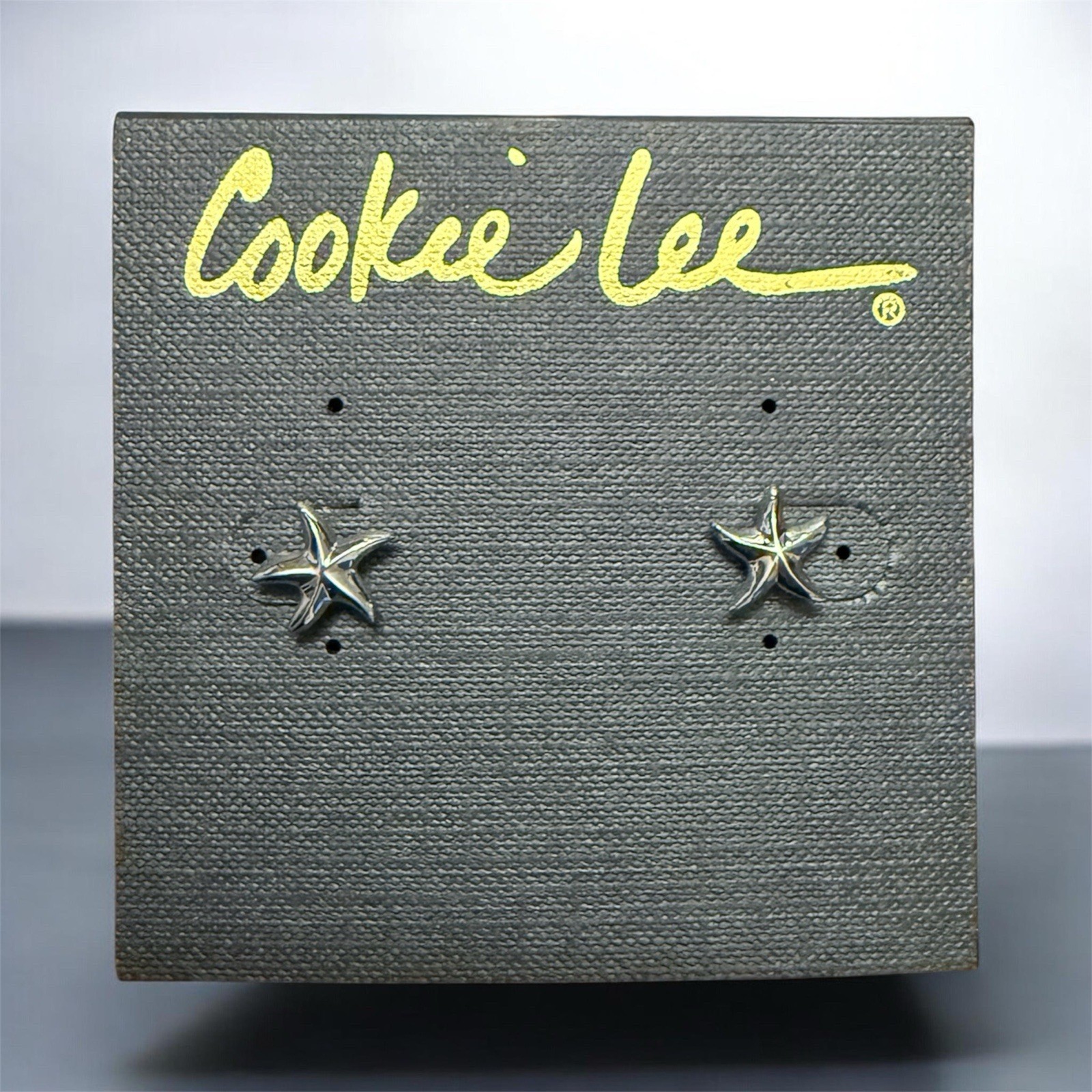 Cookie Lee Silver Star Earrings