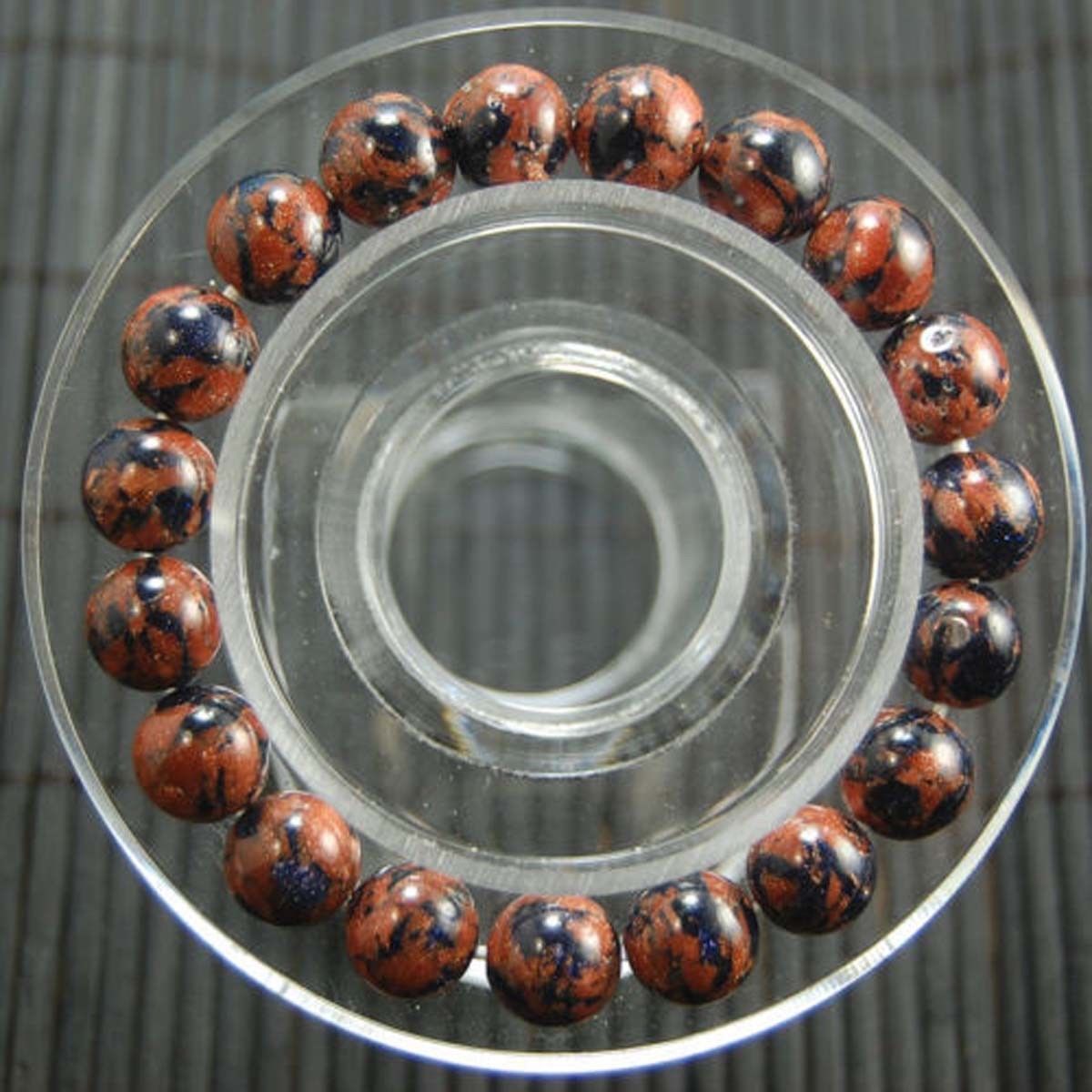 8mm 10mm 12mm Natural stretched Round Gemstone Bracelet Wholesale 7.5″