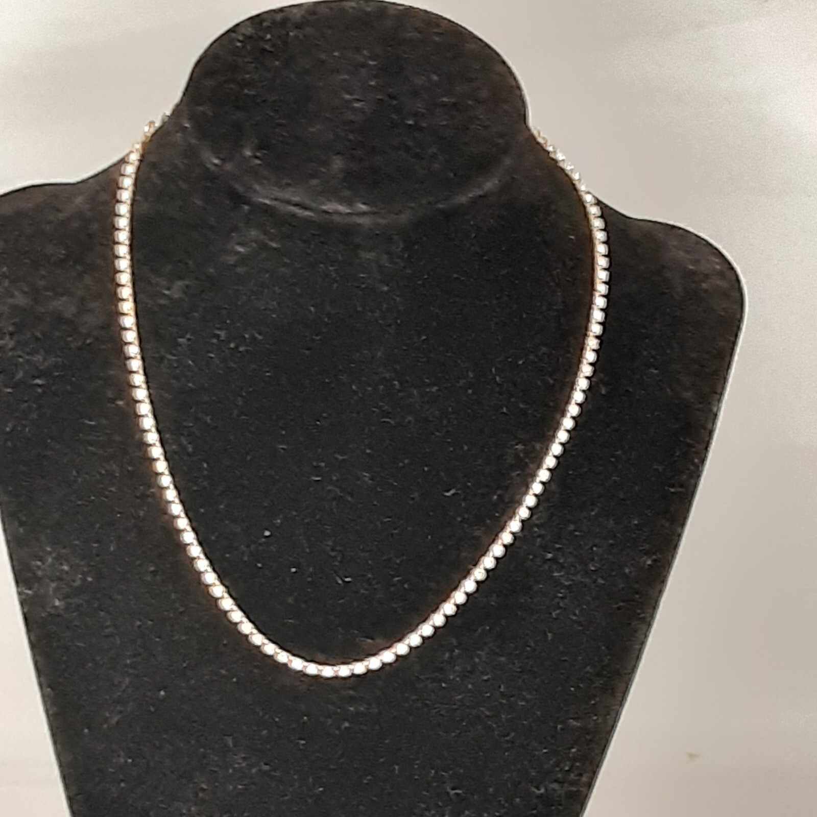 Vintage Tennis Style Choker Necklace 11 inches + 3 in Extender Sparkly Art Deco