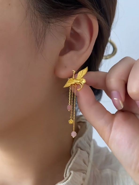 Tassel Chinese Style Earrings Wedding Dangle Earrings