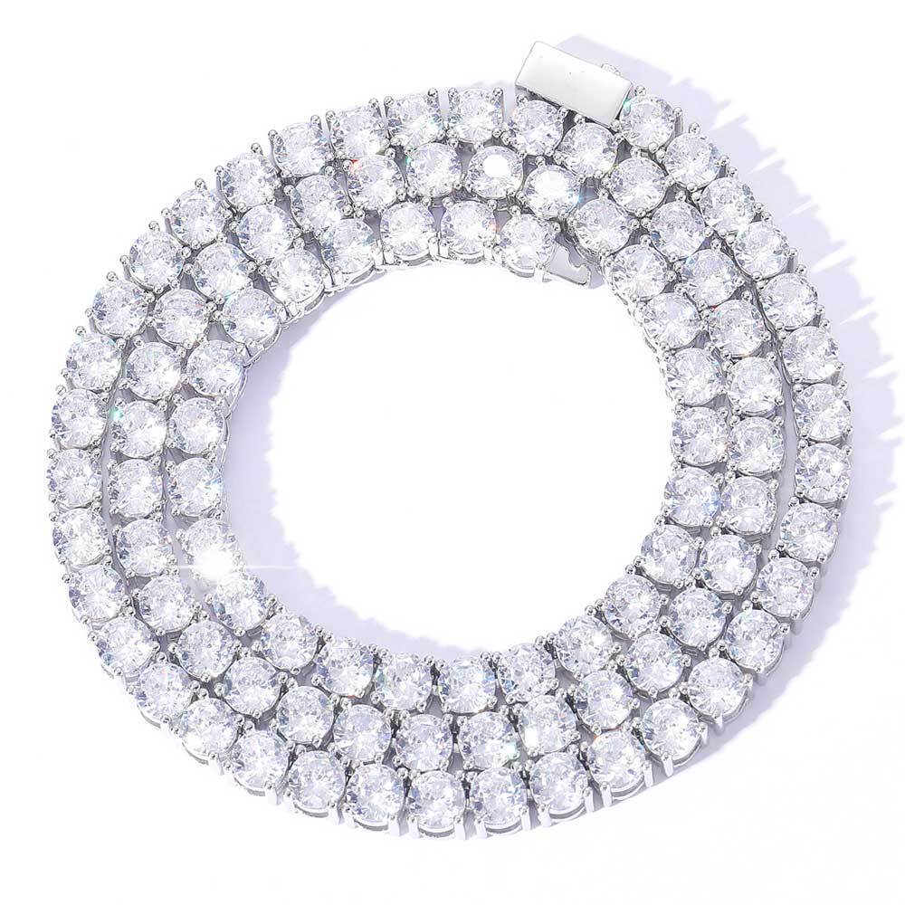 3/4/5MM Premium Iced Out 5A CZ Tennis Necklace bracelet VVS1 Clarity