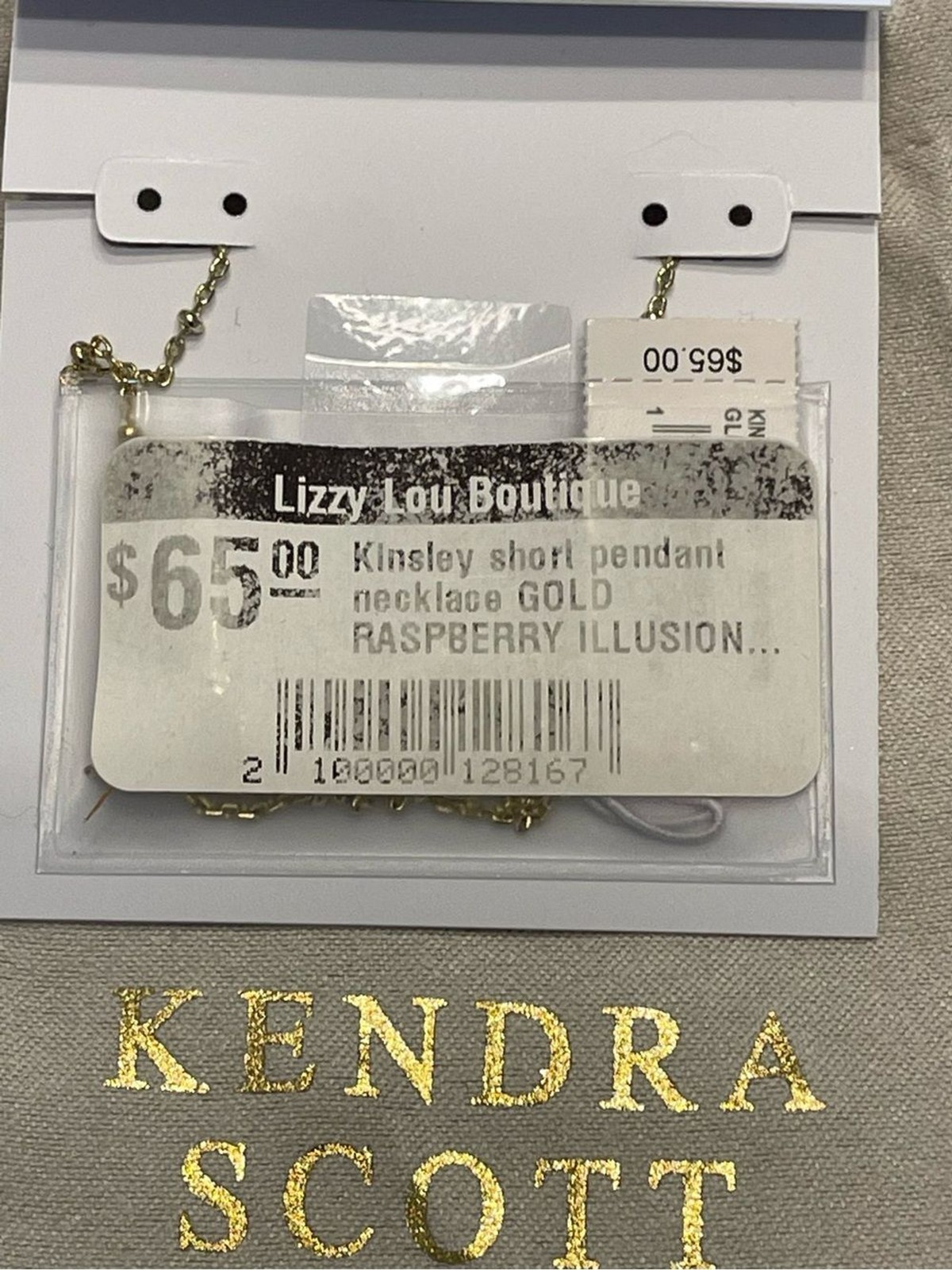 Kendra Scott Kinsley Short pendant Necklace Raspberry Illusion
