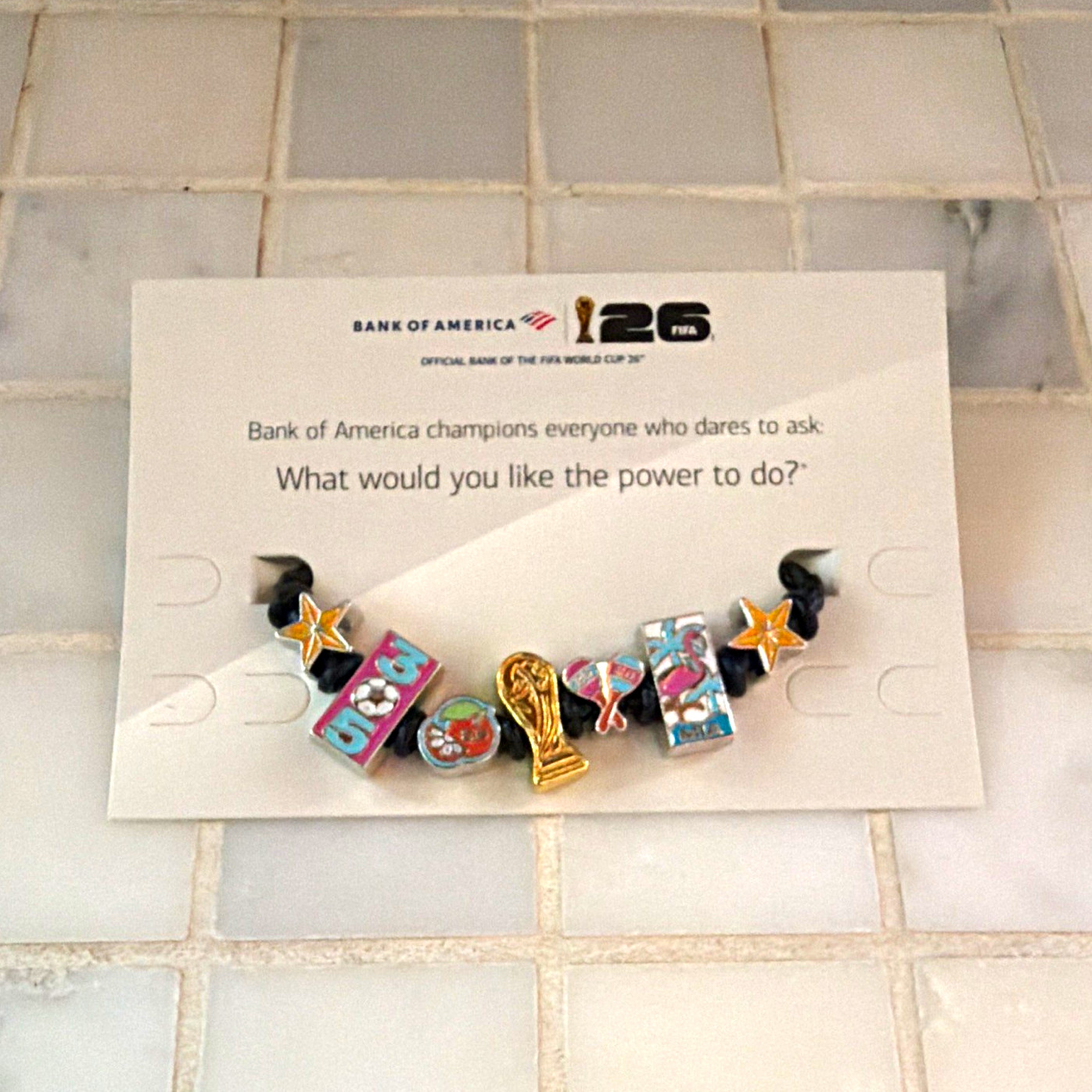 SUPER RARE MIAMI FIFA World Cup 26 BoA Charm Bracelet Multicolor w/ extra charms