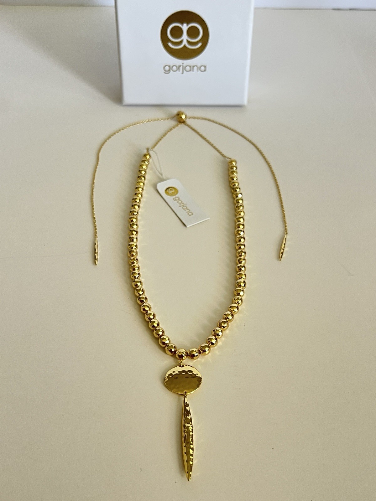 Gorjana Gypset Adjustable Pendant Necklace with Box & Tag – Never Worn