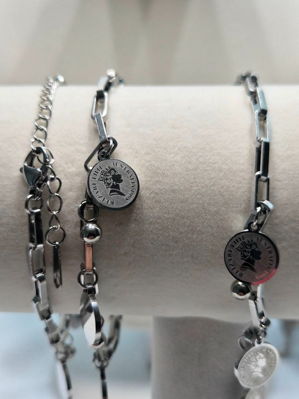 Coins And Bracelet Stainless Steel 18K Gold Plated