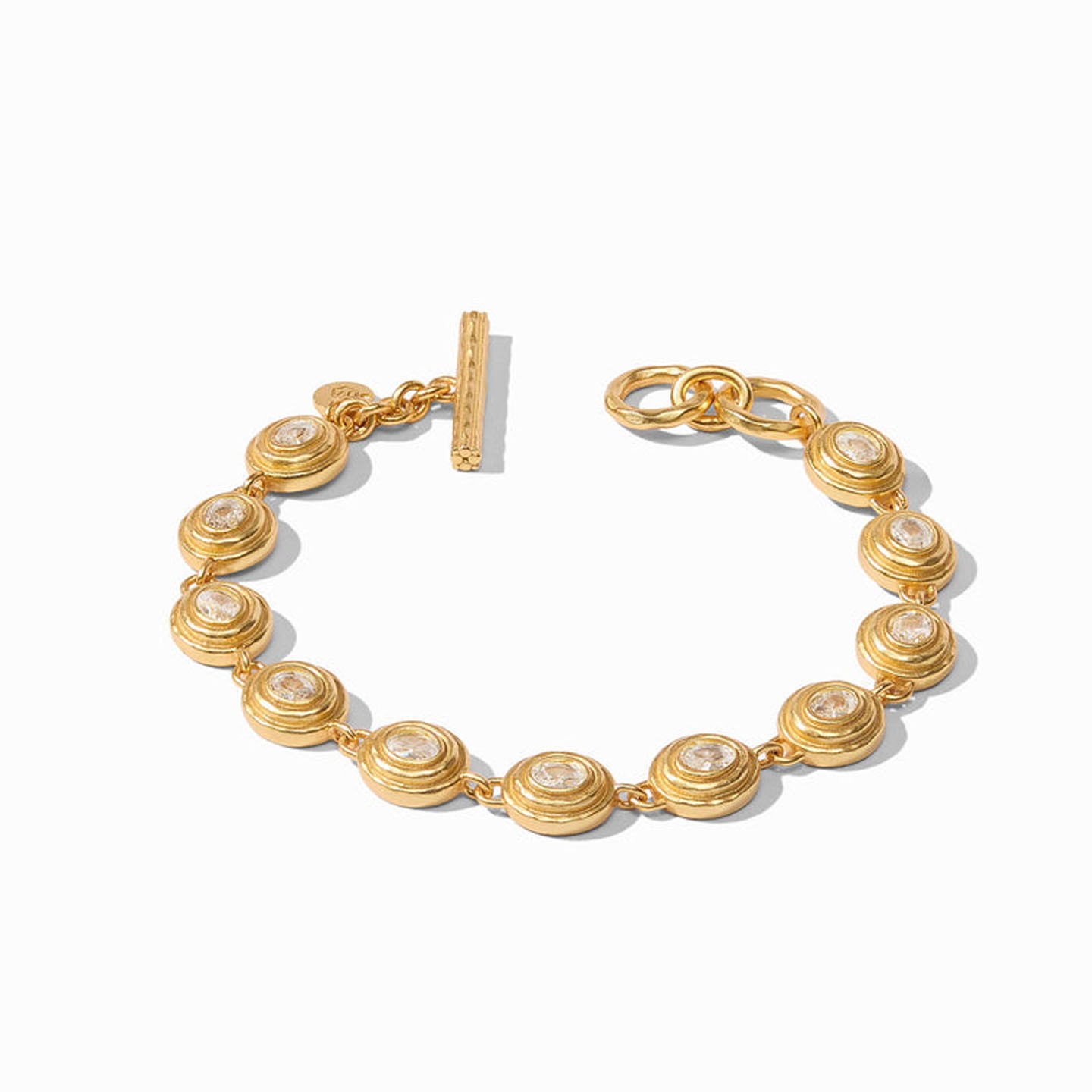Julie Vos Tudor Tennis Clear Crystal Bracelet