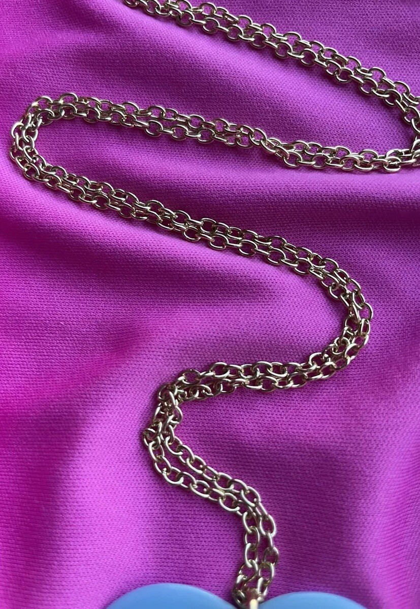 Tarina Tarantino Vintage Barbie Classic Circa 1959 Lucite Heart Cameo Necklace
