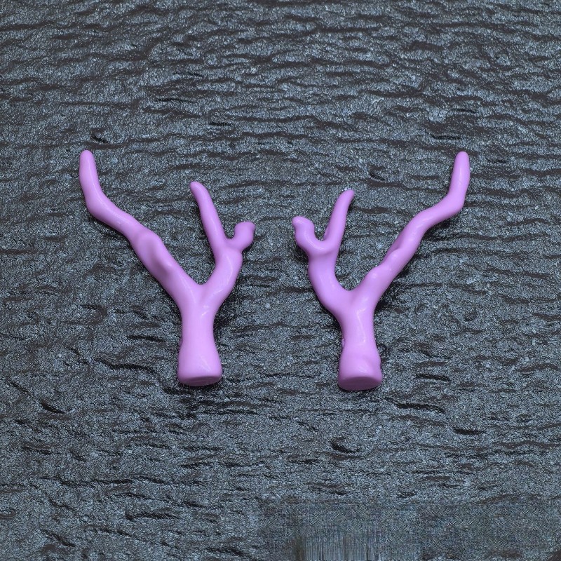 New acrylic tree branch bead hairpin headband necklace earrings accessories