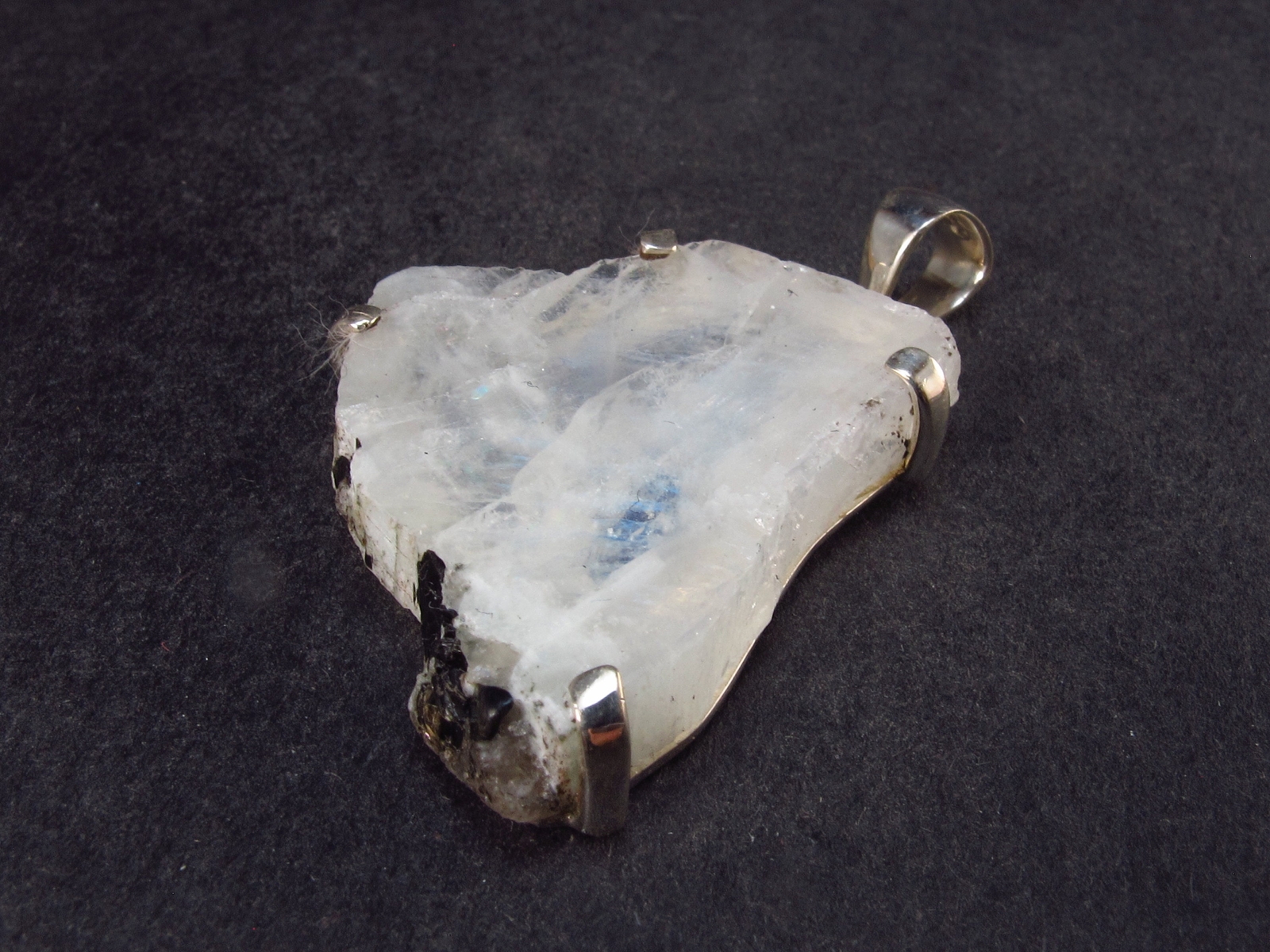 Natural Glow From Inside Moonstone 925 Silver Pendant – 1.7″ – 10.2 Grams