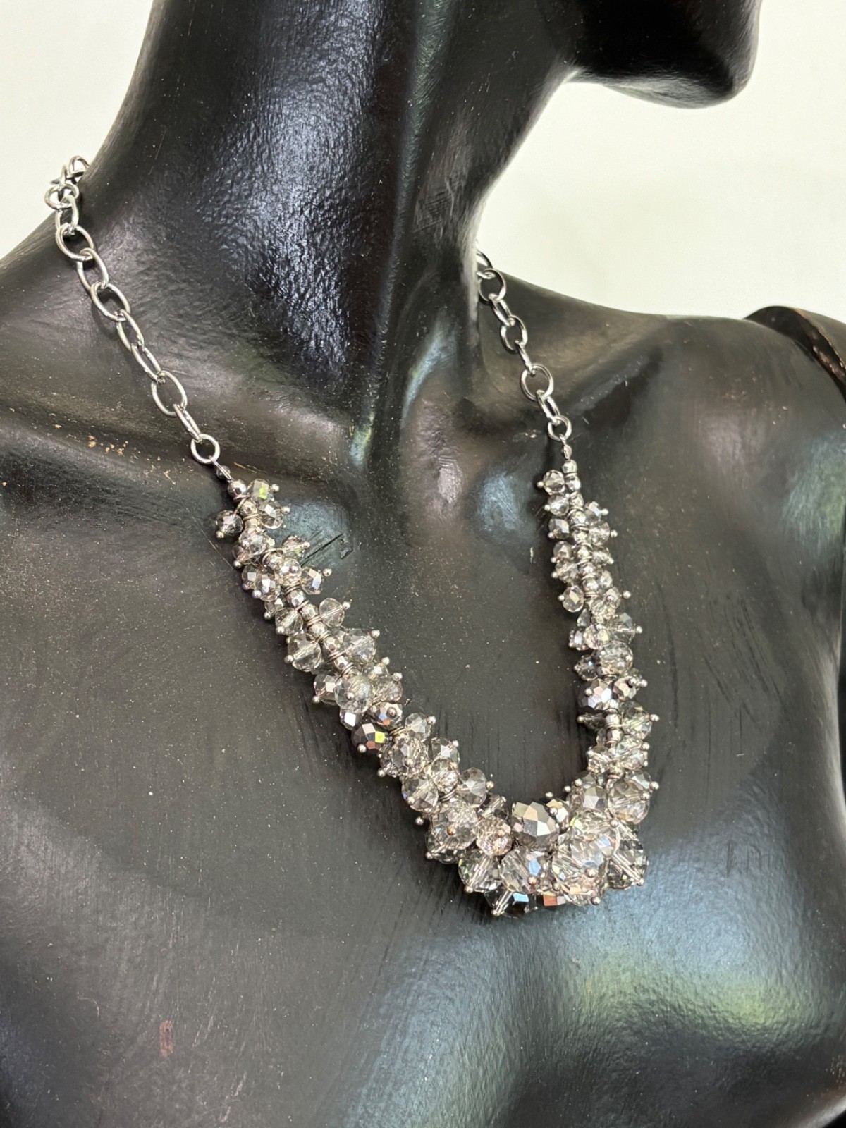 Simply Vera Faux Crystal Beaded Statement Necklace Vera Wang 20″