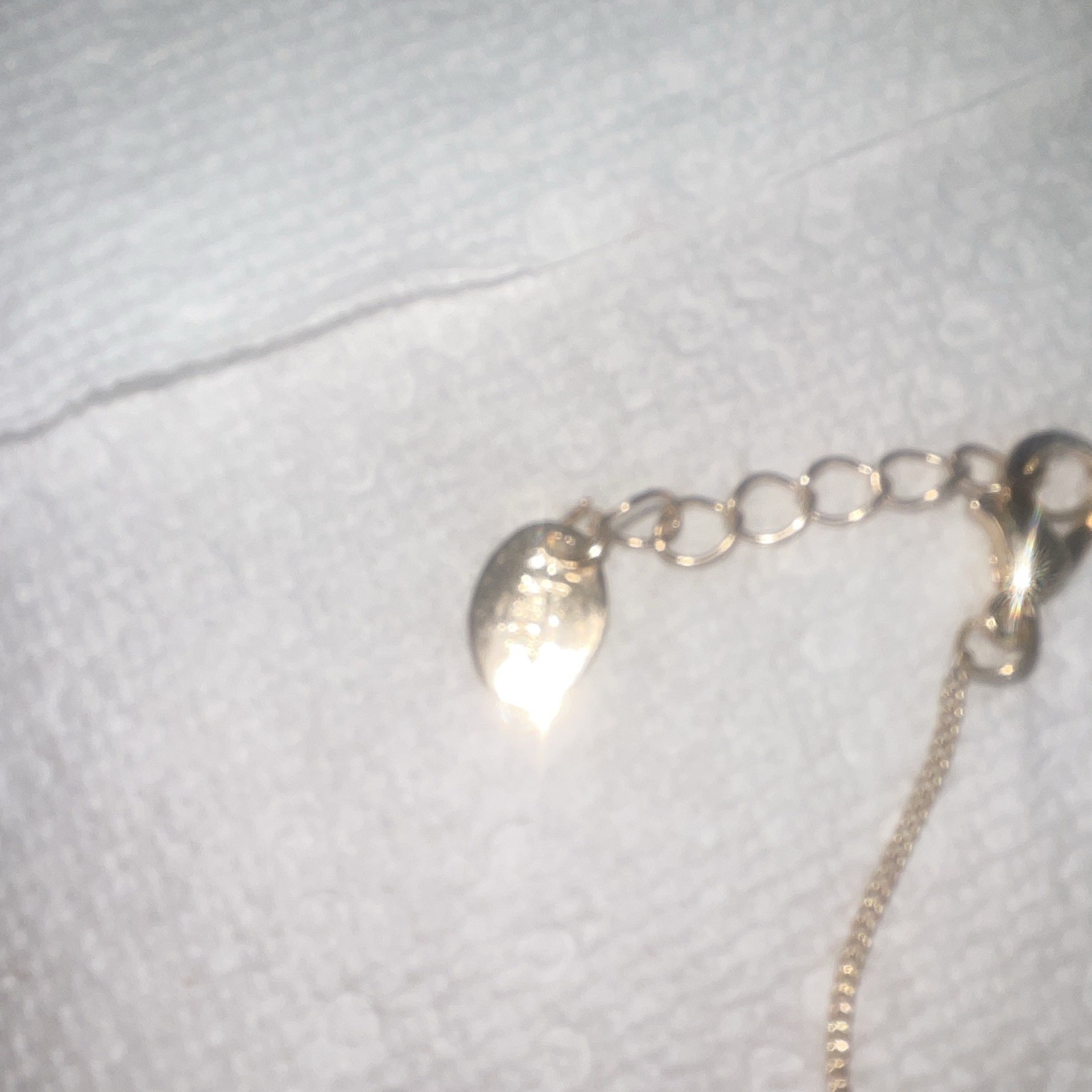 Silver Shell Charm Pendant Necklace Box Chain Lobster Clasp Adjustable Ext