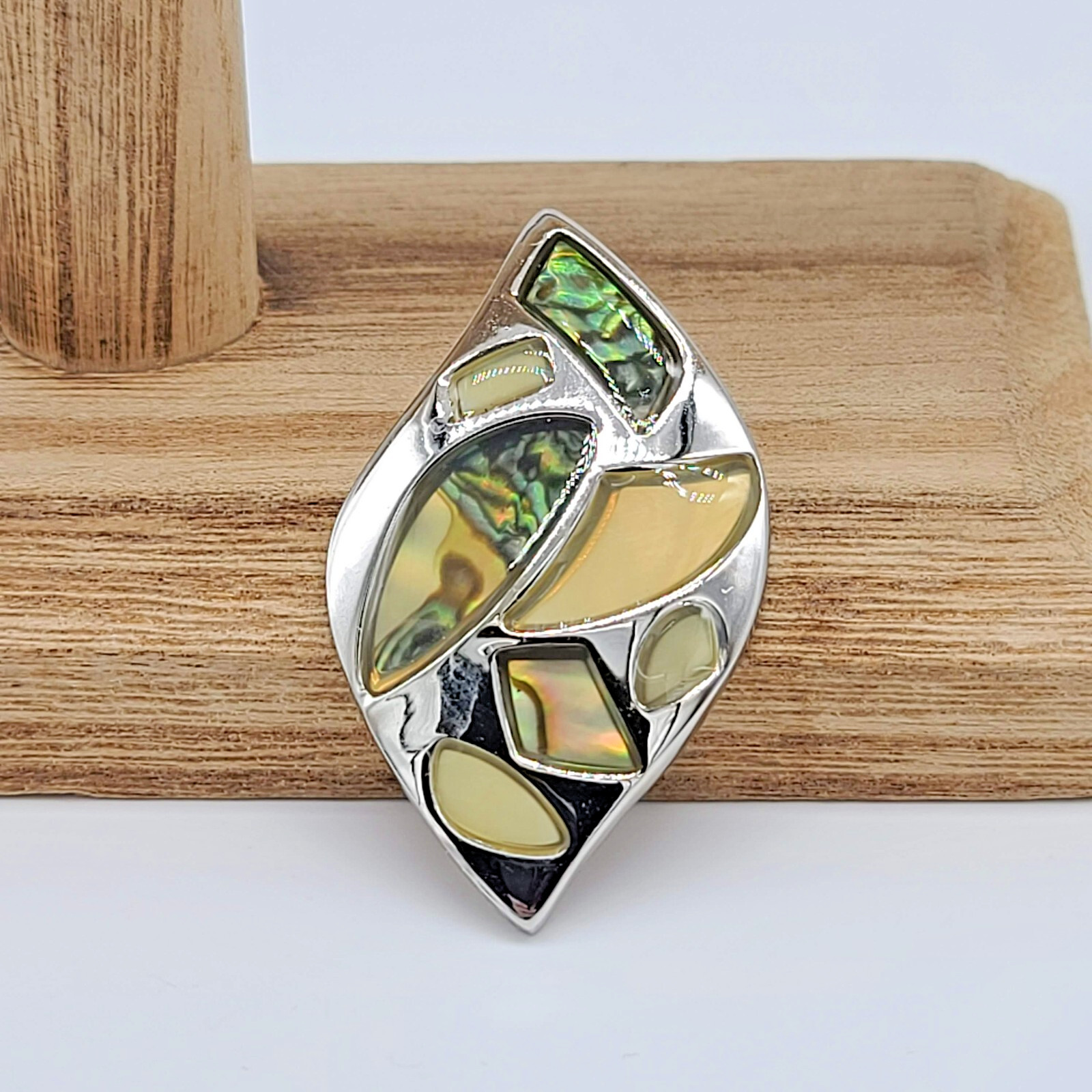 Lia Sophia NATURE PRESERVE Pendant Shiny Silver with Genuine Abalone