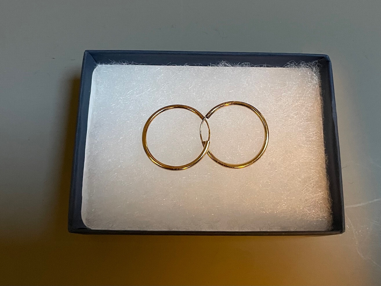 Gold Filled Hoop Earrings 7/8 Inch Diameter