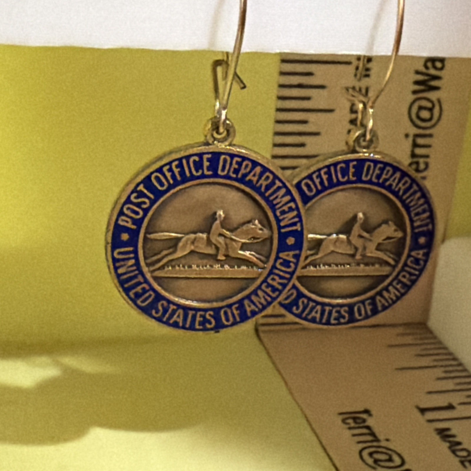 Vintage US Post Office Dept Superior Accomplishment Award Pin Pony Express Logo