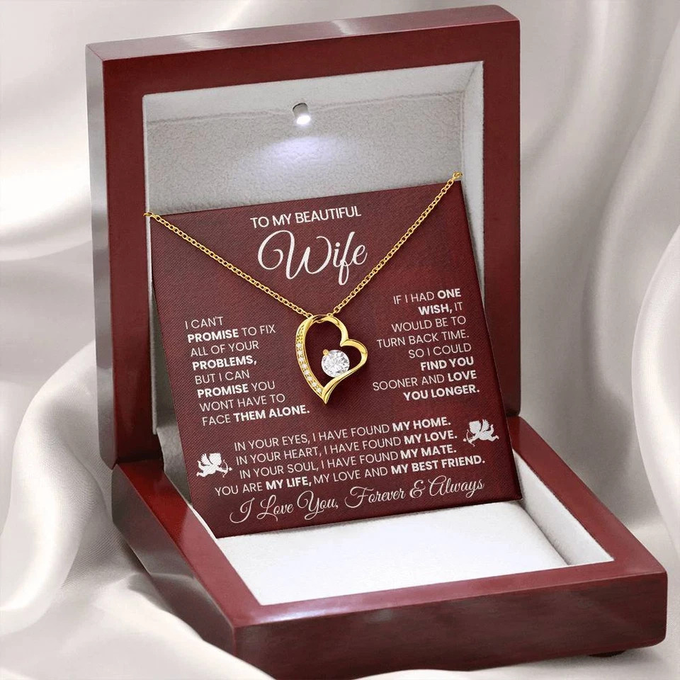 To My Wife, Necklace Valentine Gift, Special Gift For Wife, You Are My Life!
