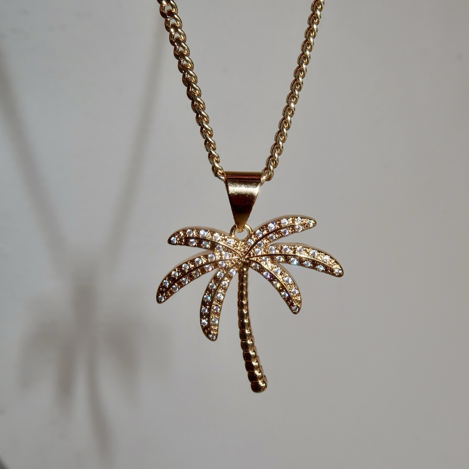 Palmilla Necklace | Palm Tree Necklace | 18K Gold Filled | 20 Inches In Length