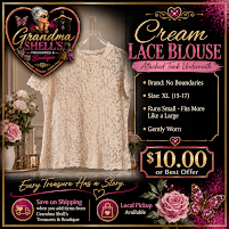 Cream Lace Blouse