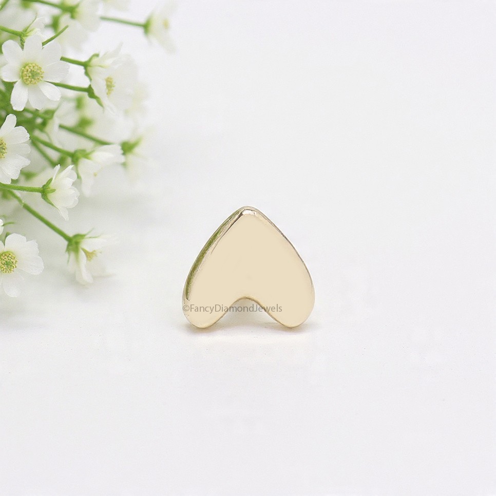 Heart Internally Threaded Labret tragus stud conch earrings flatback labret stud