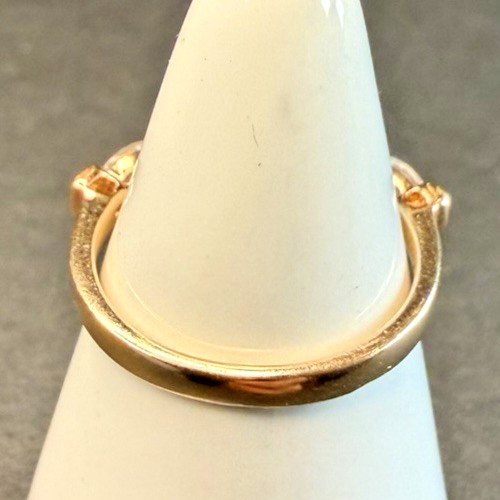 RI Stamped Gold Tone Sterling Silver 925 Ring Size 6