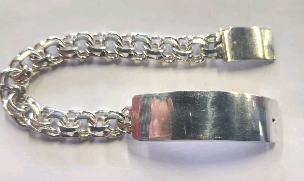 100g 925 Sterling Silver Bracelet Chino Link Custom Lock 8Inch 8MM Men Man