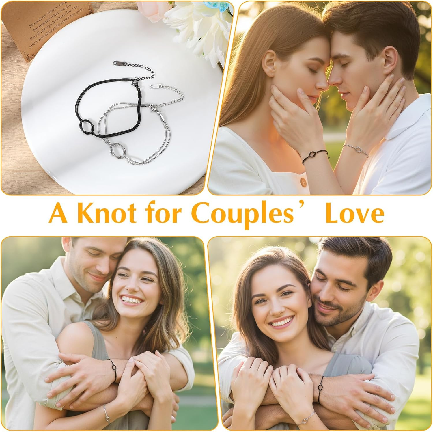 Matching Bracelets for Couples Birthday Gifts for Boyfriend Girlfriend Him Her M
