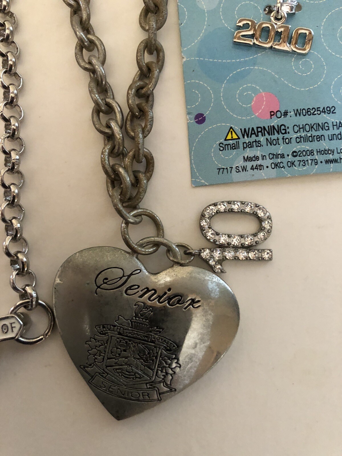 2010 Senior Jostens Necklaces And “Charm Me” Charm Lot