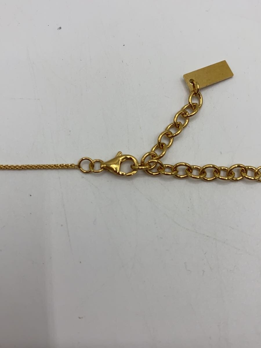 SAINT LAURENT Gold Pendant Necklace Chain Women’s Fashion LOVE Logo