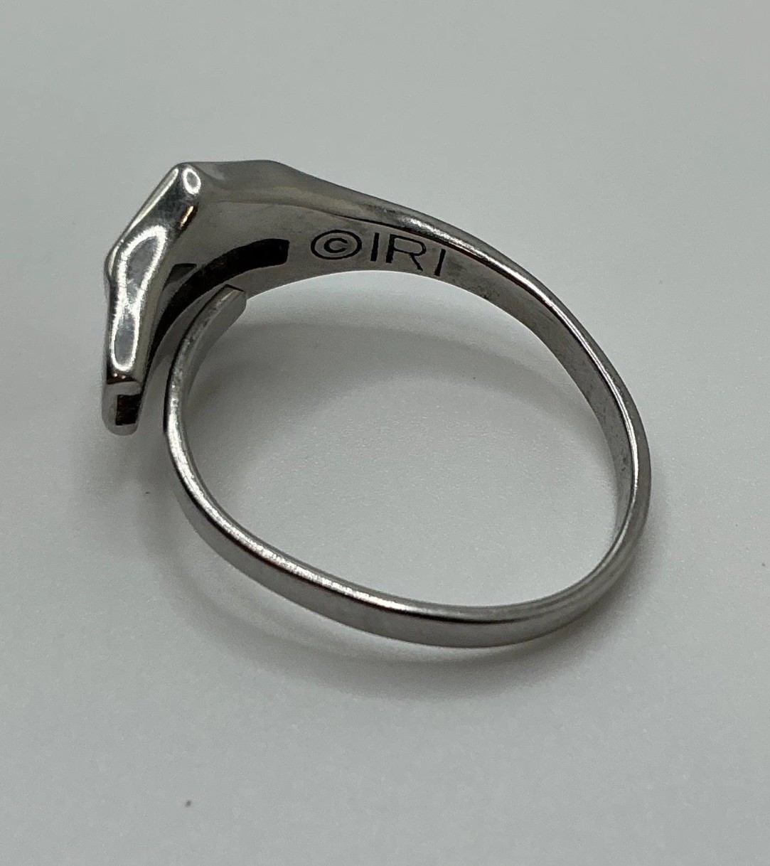 Children and Youth Ring Adjustable Size Small (3-7) Temple Shield White