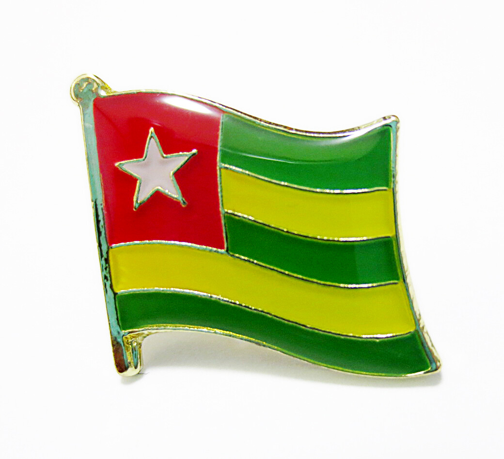 Togo National Flag Metal Lapel Pin Flag Pin