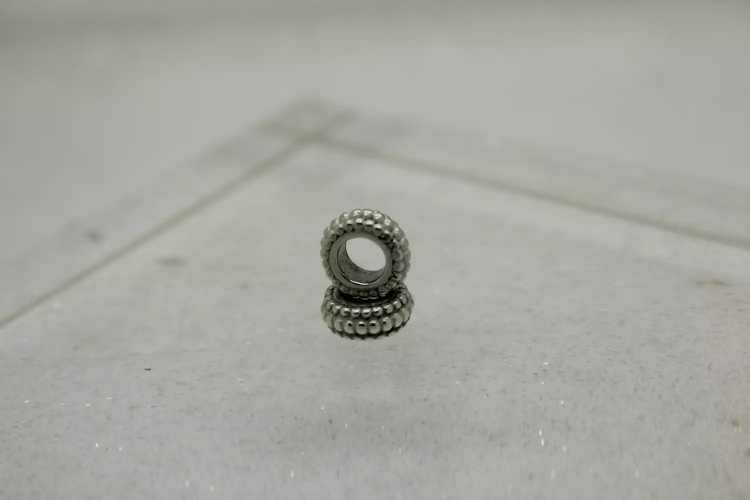 PANDORA ALE .925 S.S. RETIRED SILVER TIRE SPACER charms set of 2