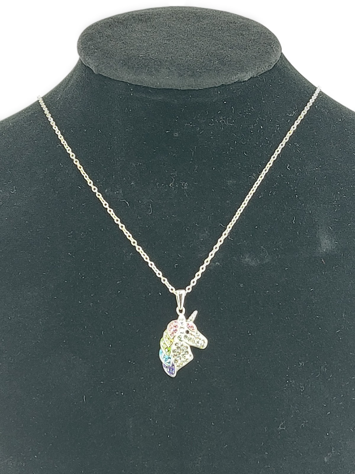 RHB crystal pendant necklaces, 7 Designs, 18” (N590)