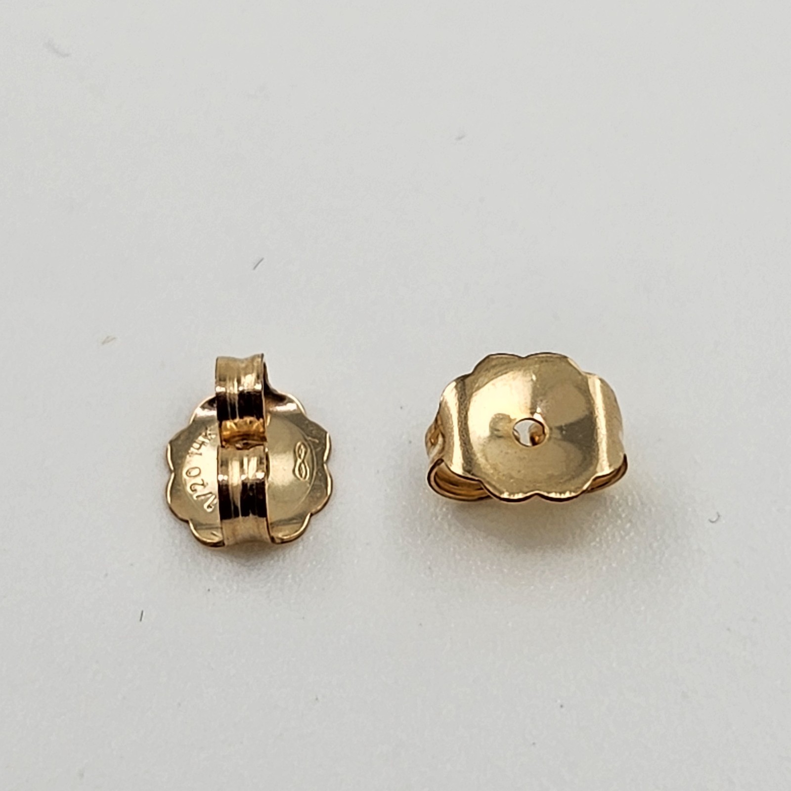 14K Gold Filled Earring Backs 5.3×6.4mm 2pcs Extra Heavy Clutch Stud Posts