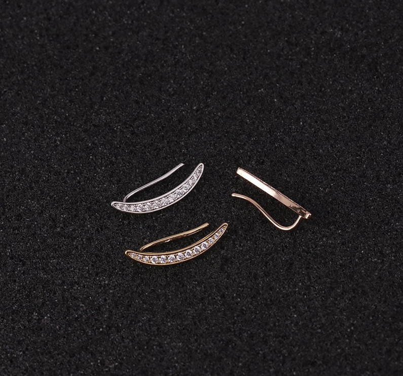Beautiful Crawler Gold Silver Cartilage Helix Lobe Tragus Conch Earring Gift UK