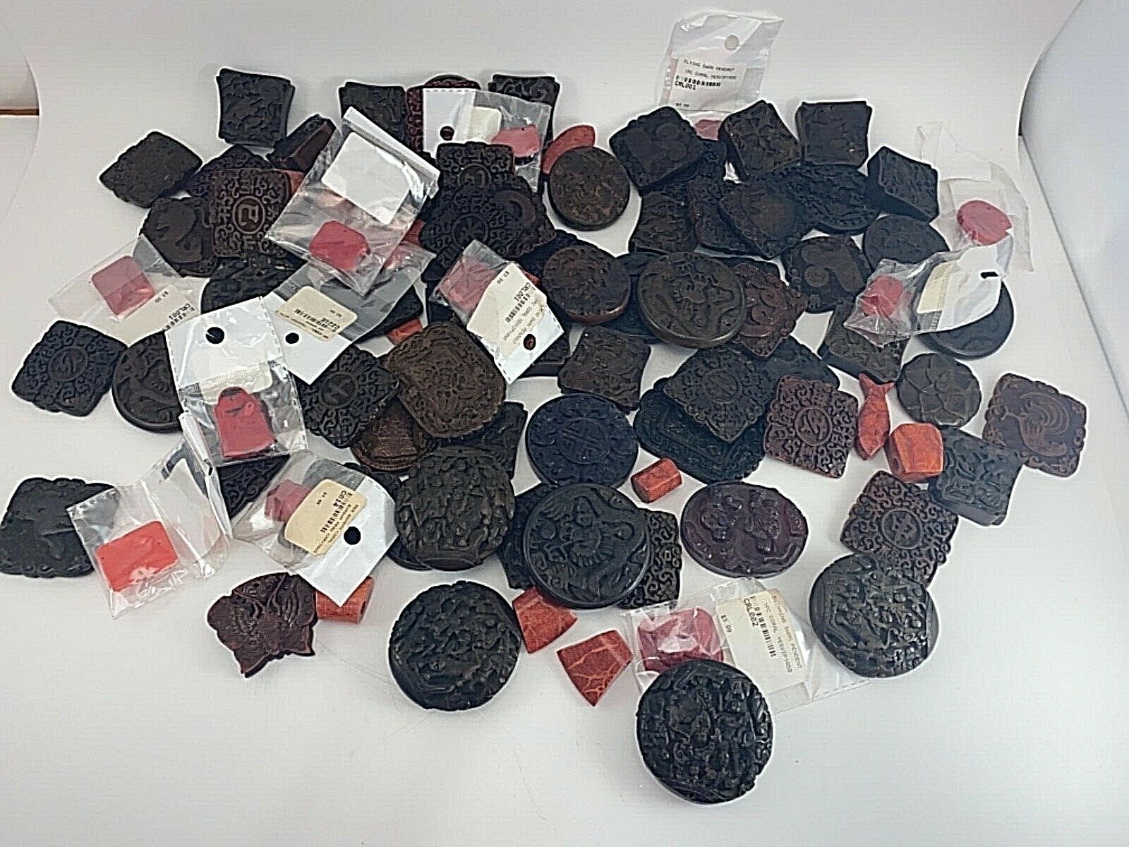 100 ~ Lot of Various Pendants ~ Sizes Colors Shapes and Styles Vary ~ Box 294B