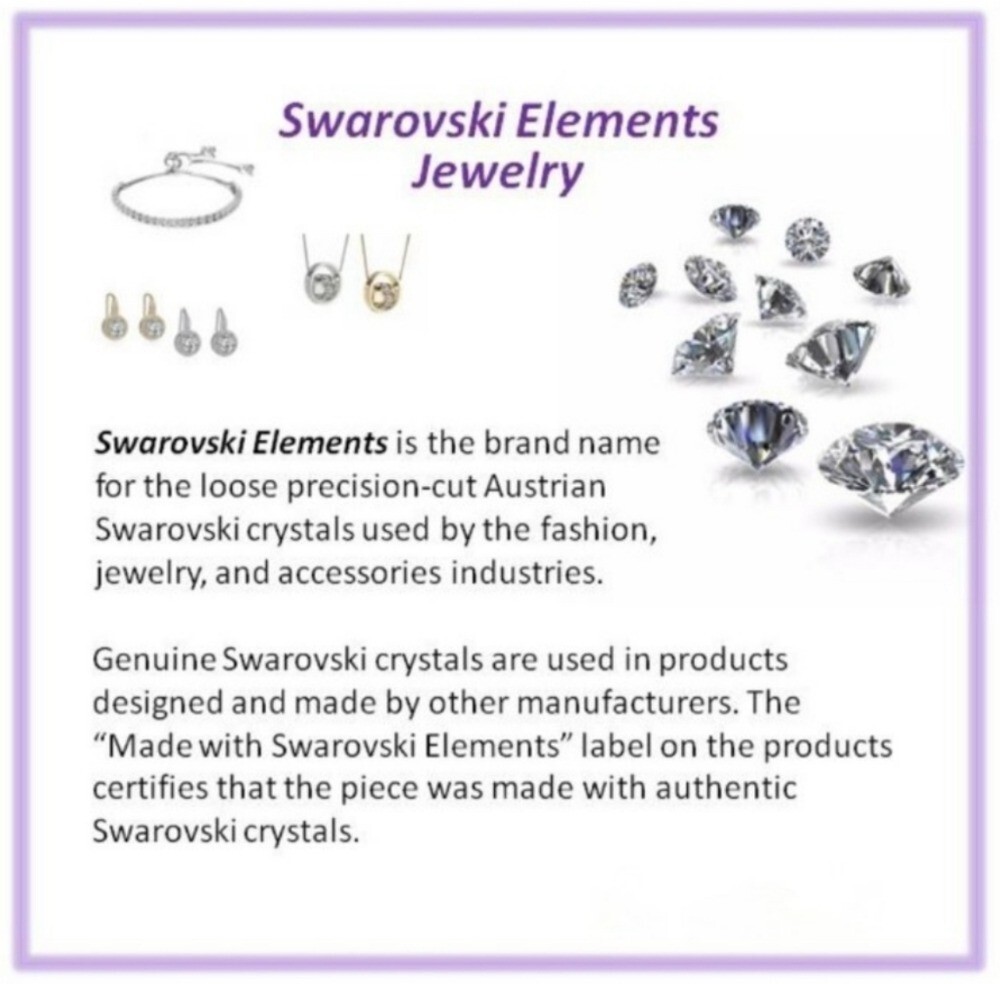 6.8 mm Crystal Made with Swarovski® crystals – Stud earrings (#S56)