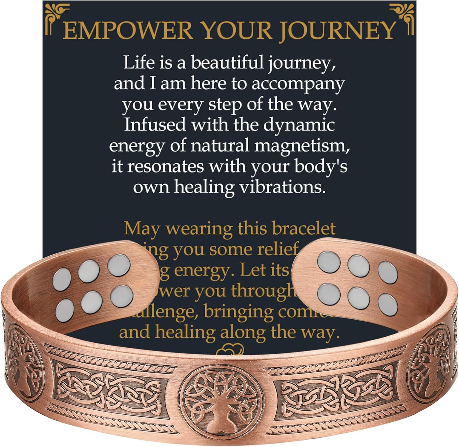 Terapia Pulsera De Cobre Para Artritis Migraña Alergias Hombre Mujer Unisex