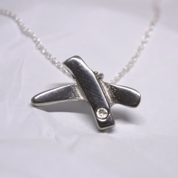 10 Year Anniversary Tin Pendant for Wife Gift UK