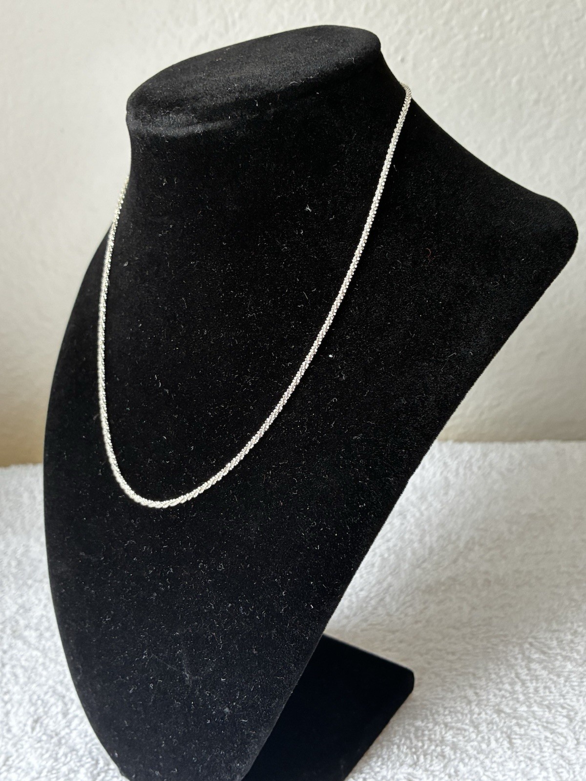 925 Sterling Silver Twisted Rope 16” 1.6mm