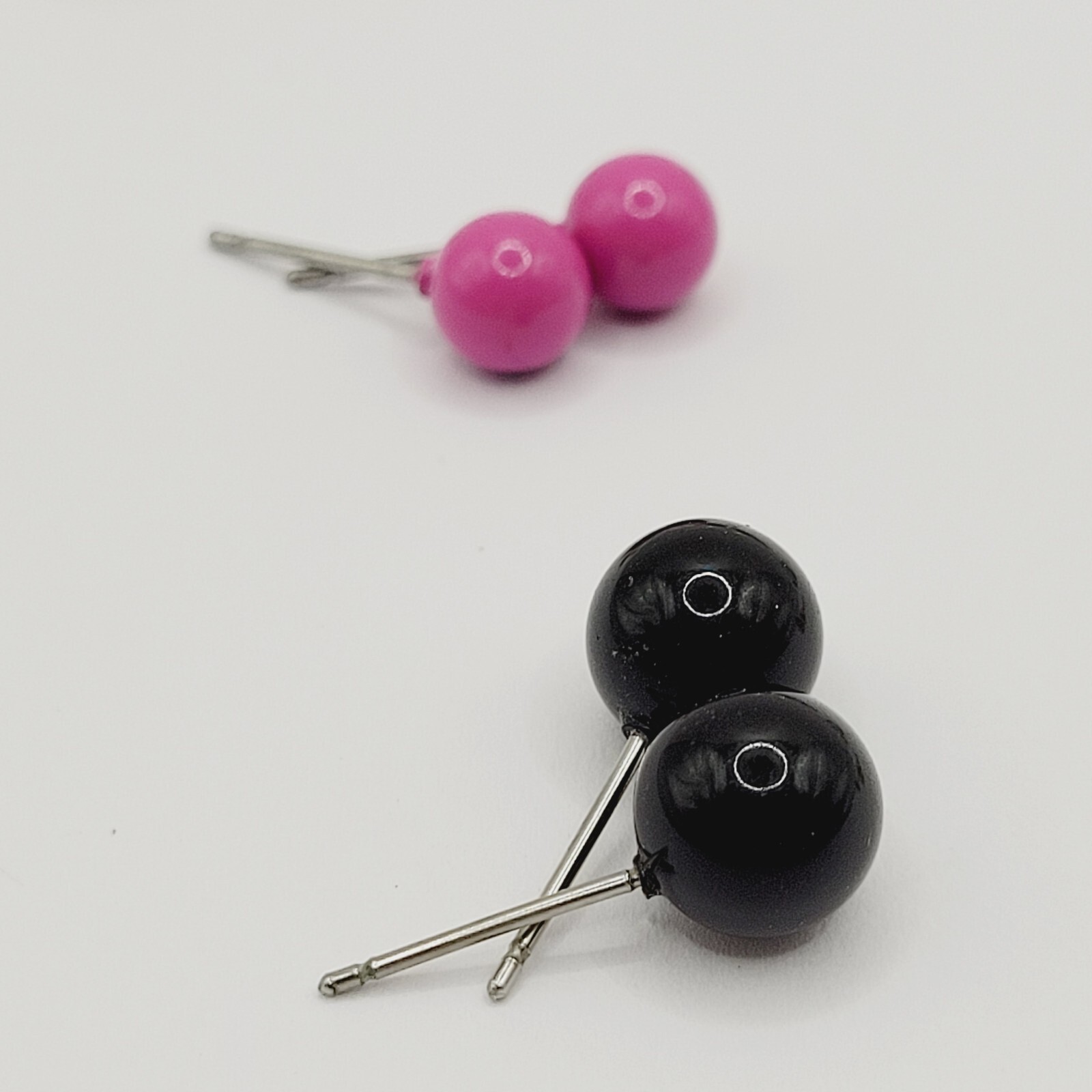 10 Pair Stud Mixed Material Tone Color Modern Pierced Earrings