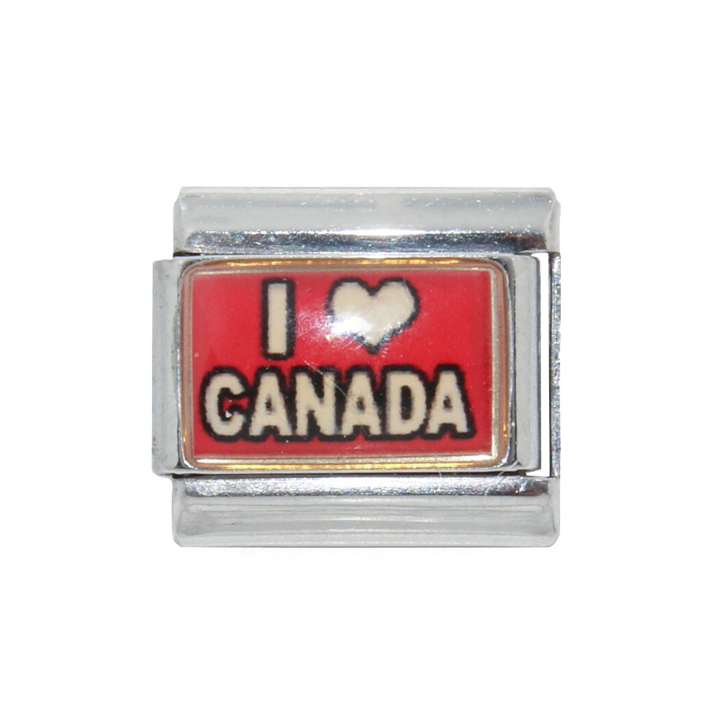 I love Canada photo Italian charm – fits 9mm classic Italian Charm bracelets