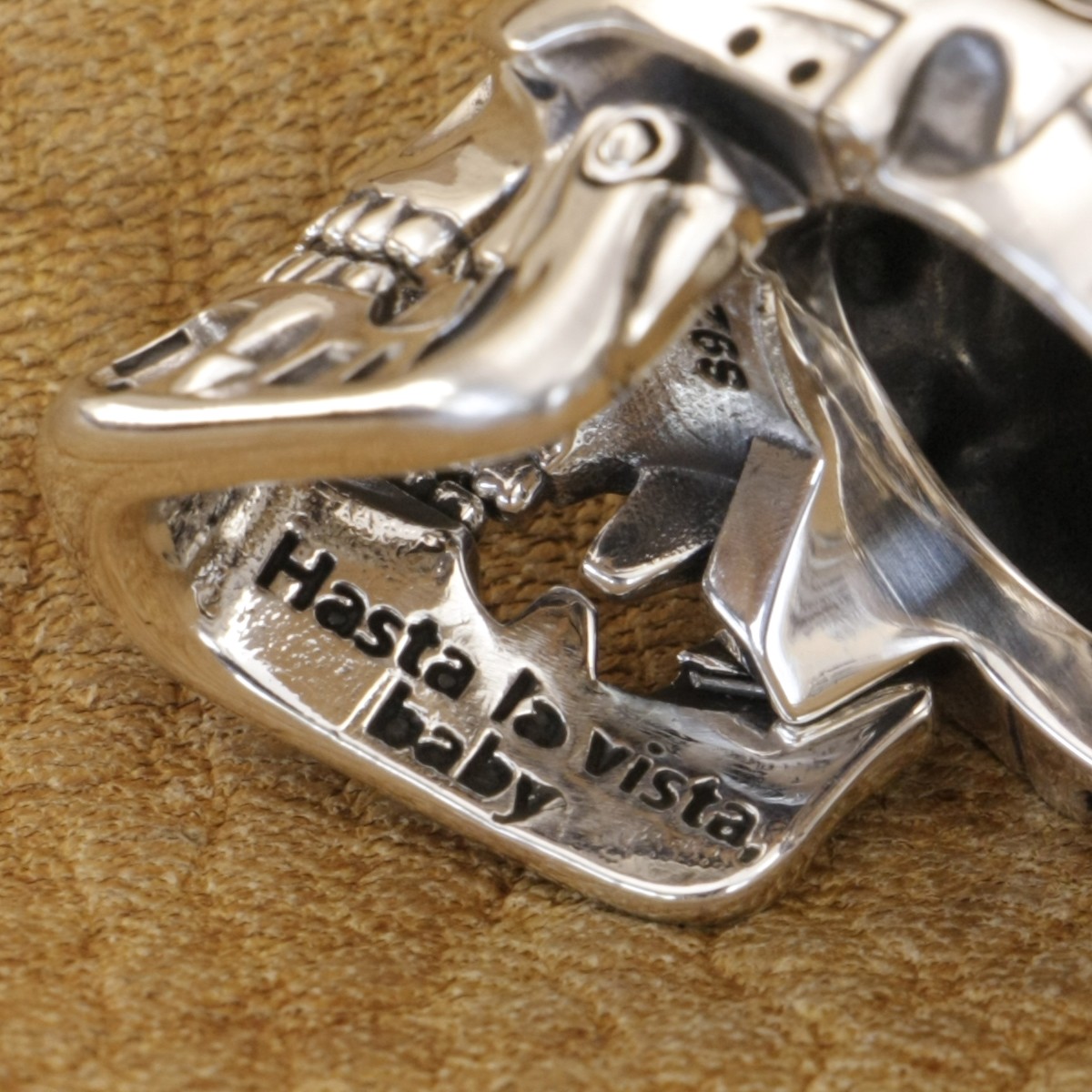 CZ Eyes 925 Sterling Silver Terminator Ring Mouth Openable TA518D US 7~16 LZ