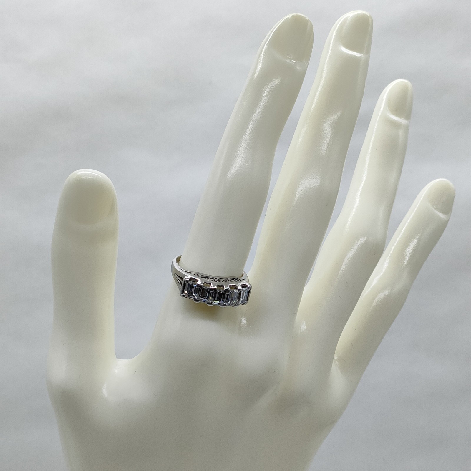 Jewelry Ring Natural Diamond 1.55ct Platinum 2343309