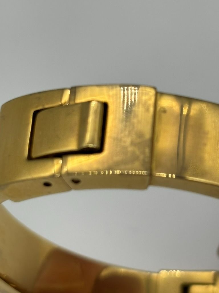 Michael Kors Color Crush Hinged Bangle Cuff Garnet Colored Baguette Pave Crystal