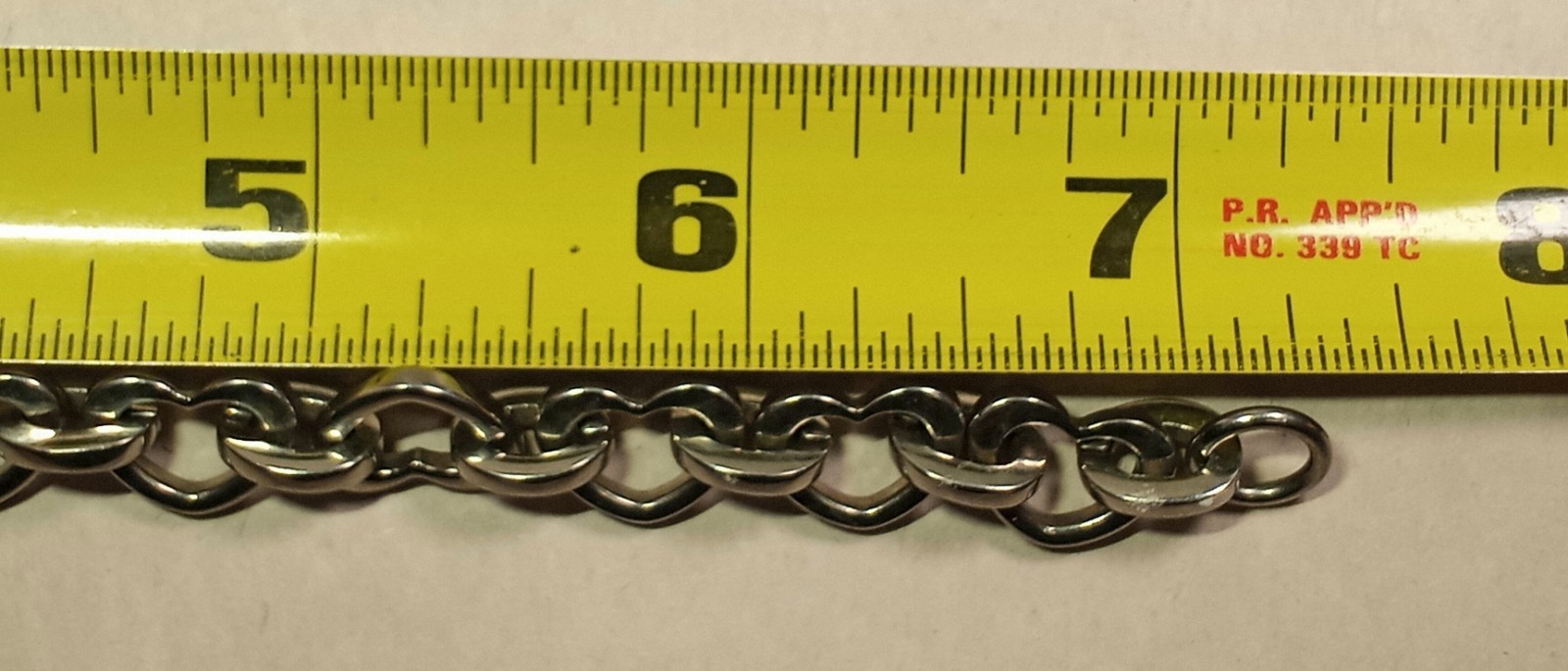SVD Stainless Steel Heart Link Bracelet 7-1/4″