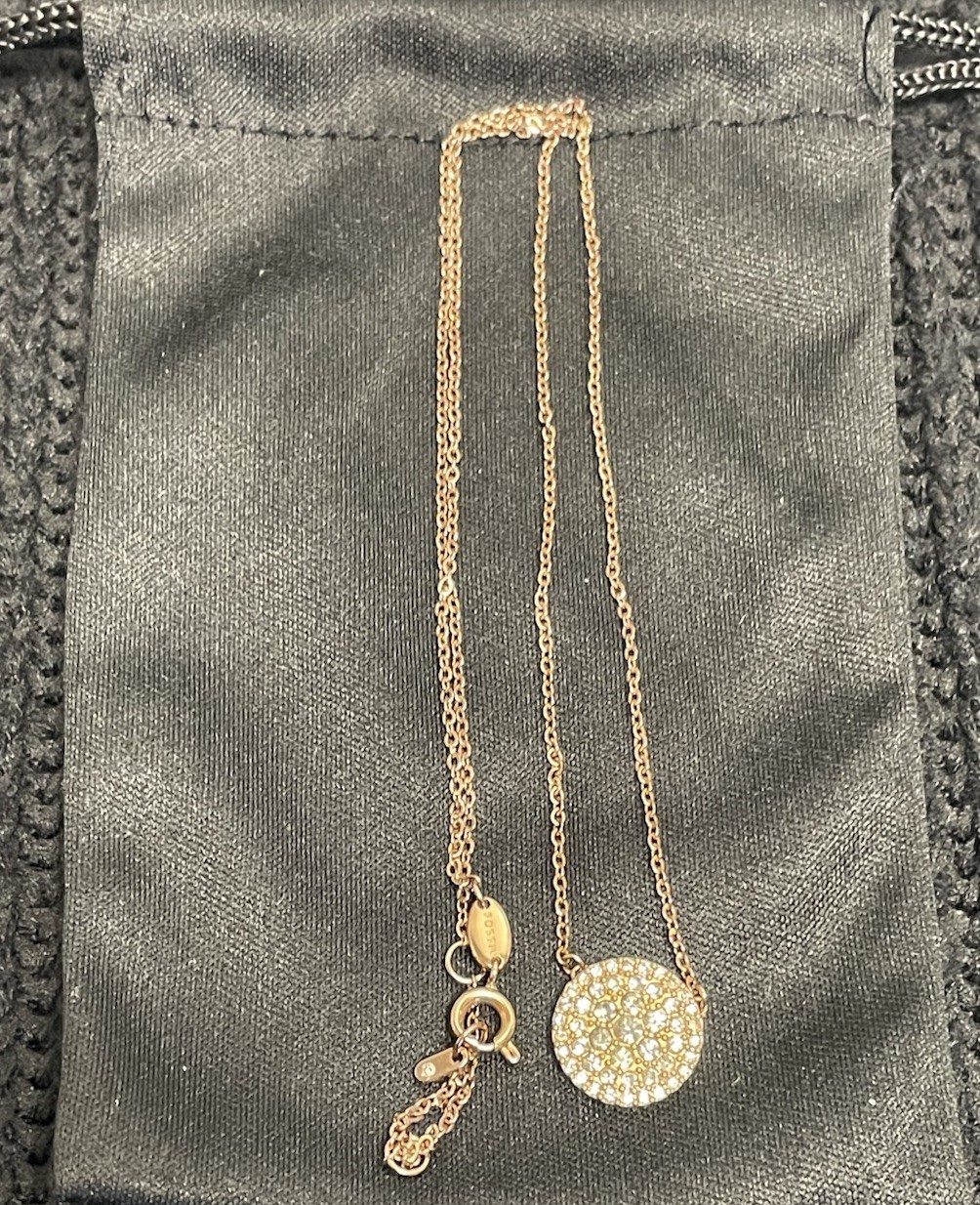 Fossil Val Mosaic Stainless Steel Necklace