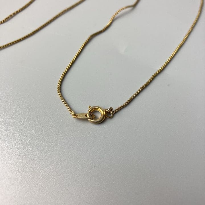 Christian Dior Logo Necklace Vintage 19.7in Chain, Gold-tone