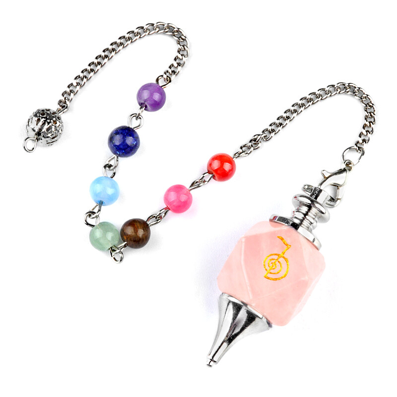 Crystal Pendulums for Dowsing Spiritual Pointed Stone Witchcraft Divination Tool