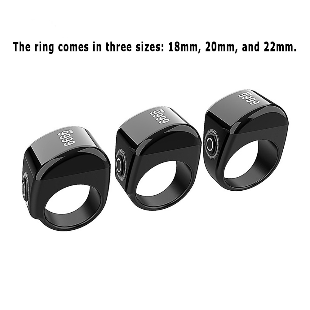Digital Counter Timer Smart Ring Fitness Activity Tracker Health Monitoring Tech